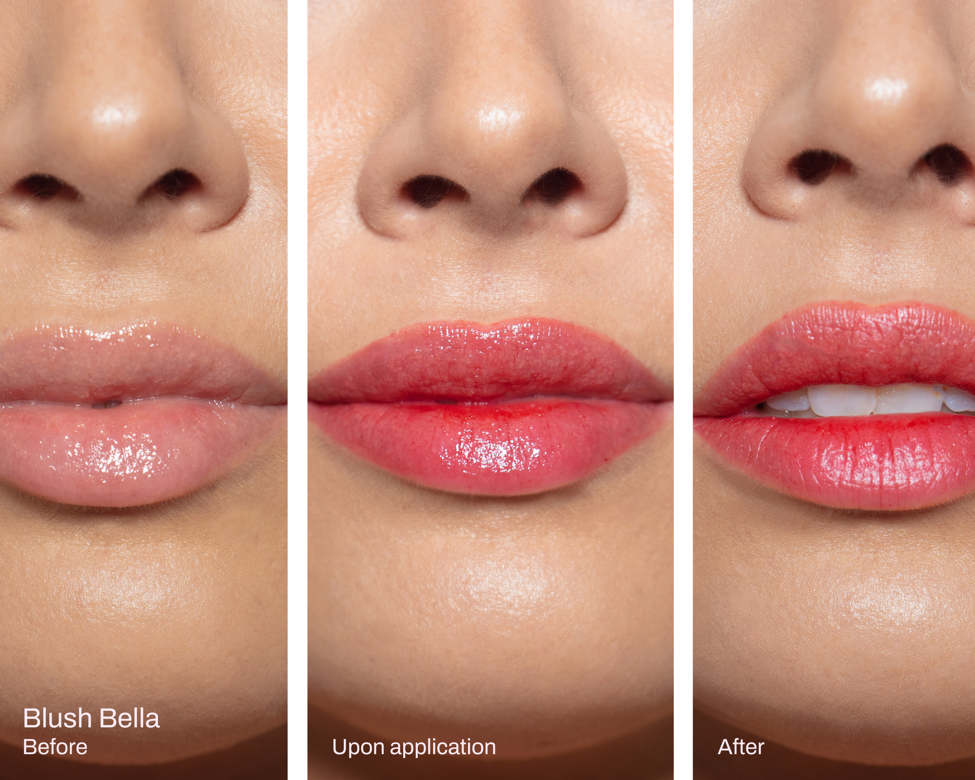 before_after_pink_lip_stain_blush_bella_2023